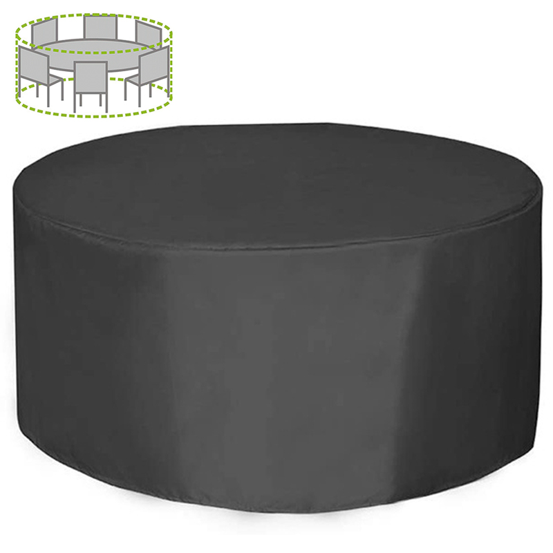 Outdoor Furniture Patio - غطاء أثاث دائري بـ 12 مقاسًا،