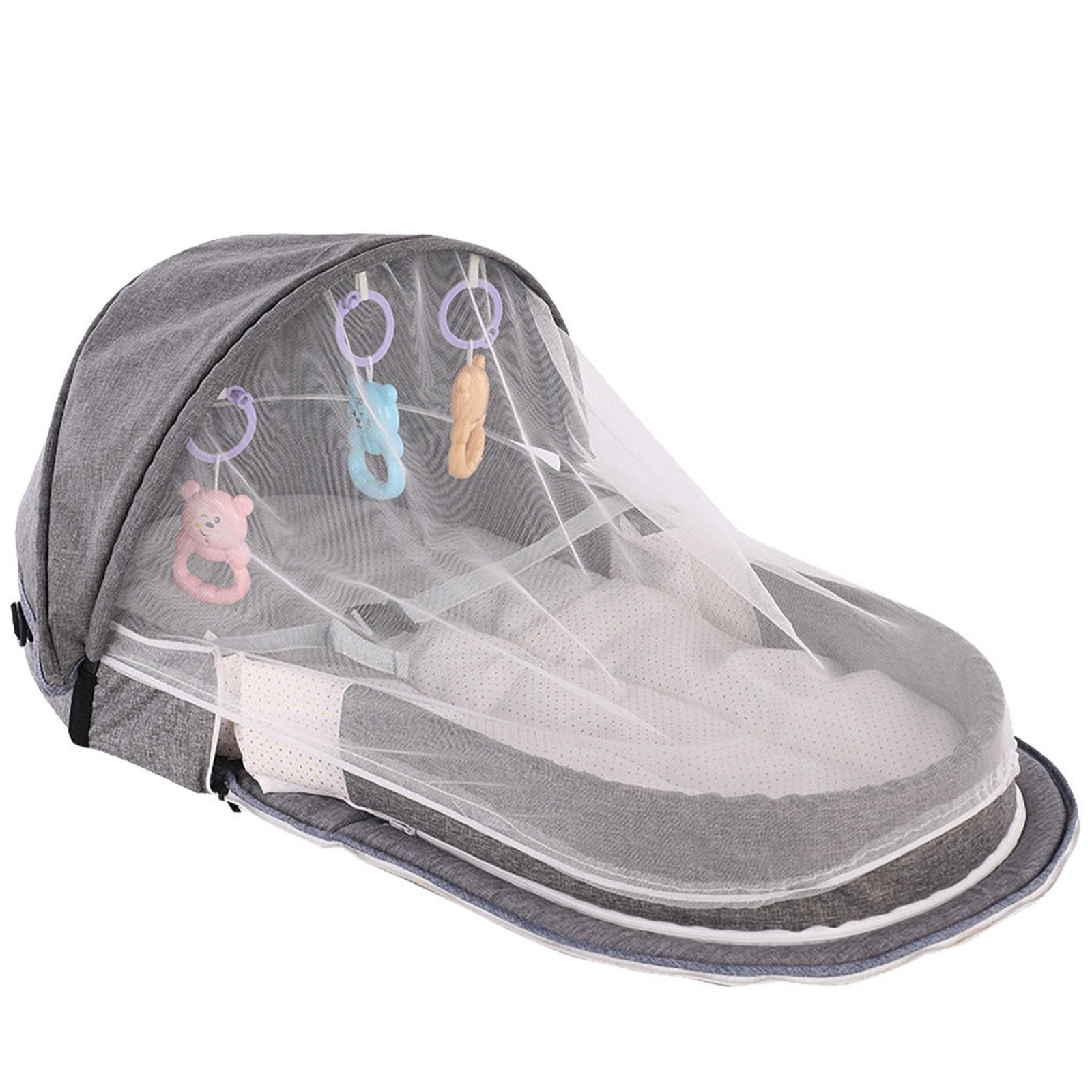 Camping Cot Foldable - سرير أطفال محمول قابل للطي مع