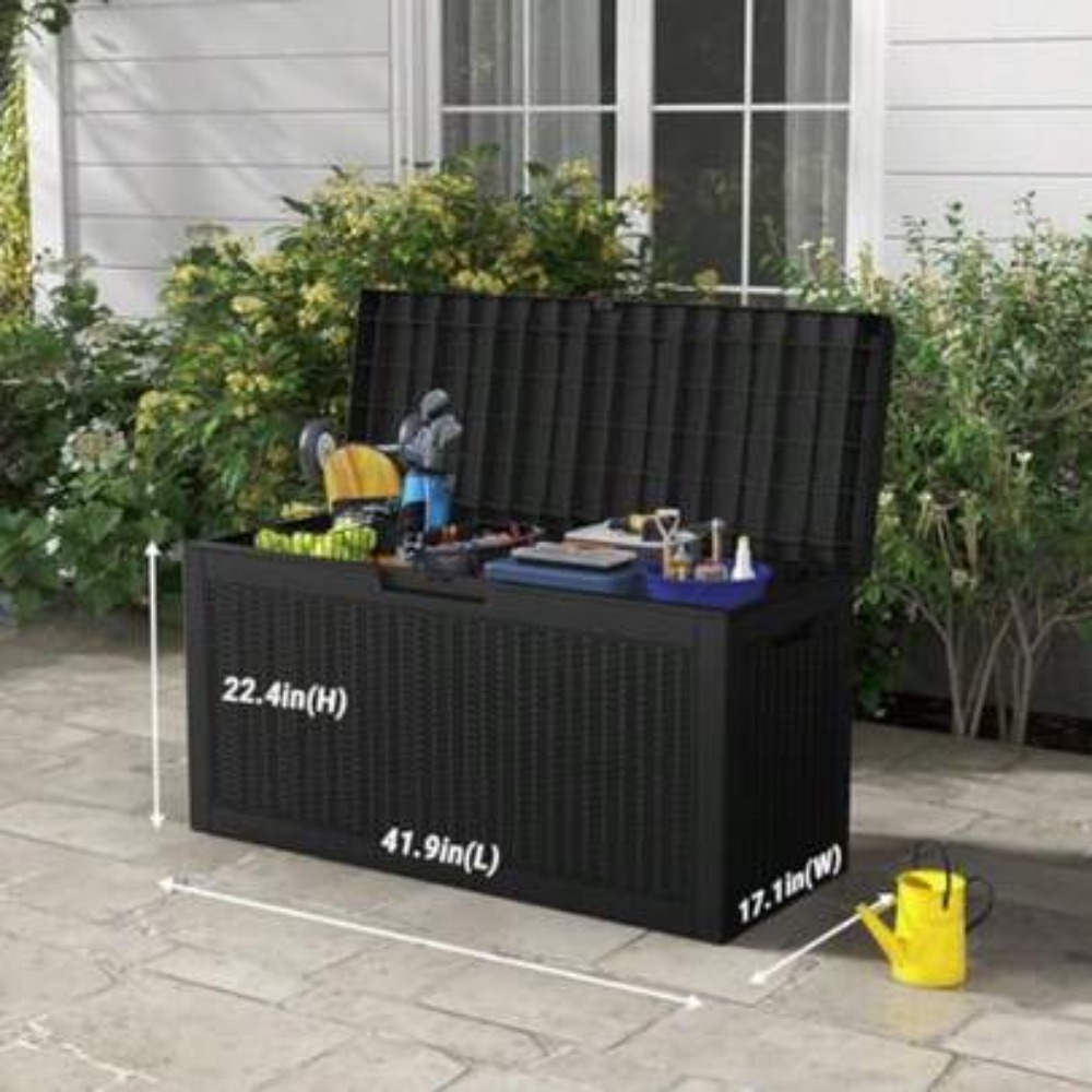 Outdoor Furniture Patio - صندوق تخزين خارجي مقاوم للماء بنمط