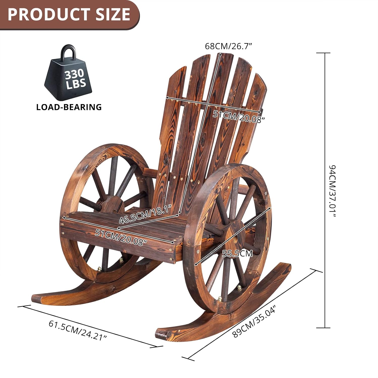 مجموعة من كرسيين هزازين أديرون - مراجعة Adirondack Chair Wood وسعره