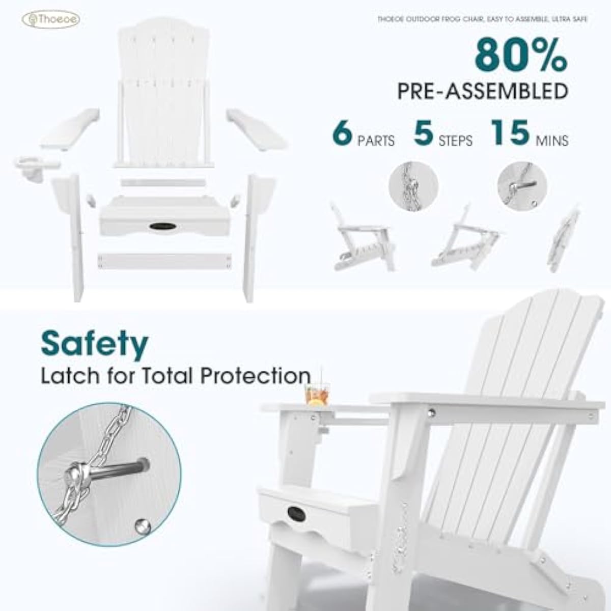 مجموعة من قطعتين من كراسي أدير - مراجعة Adirondack Chair Wood وسعره
