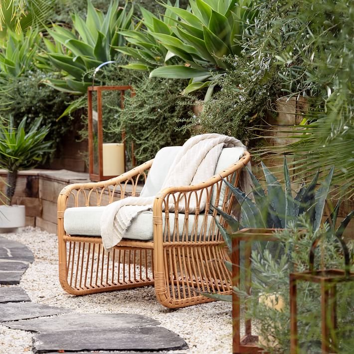 كرسي صالة الروطان، كراسي فردية - مراجعة Outdoor Furniture Material وسعره