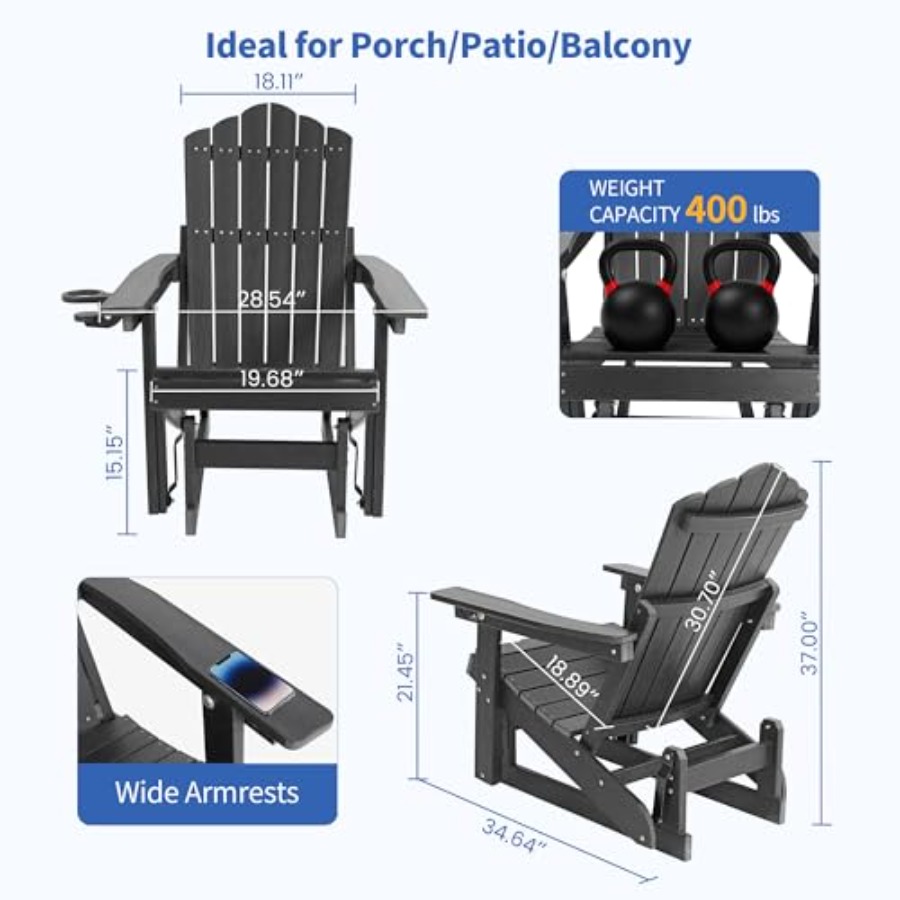 مجموعة من كرسيين أديرونداك من  - مراجعة Adirondack Chair Wood وسعره