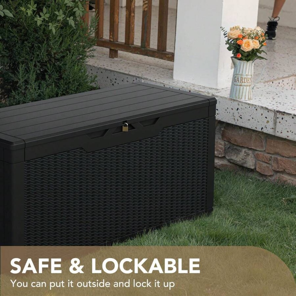 صندوق تخزين خارجي كبير قابل لل - مراجعة Outdoor Furniture Patio وسعره