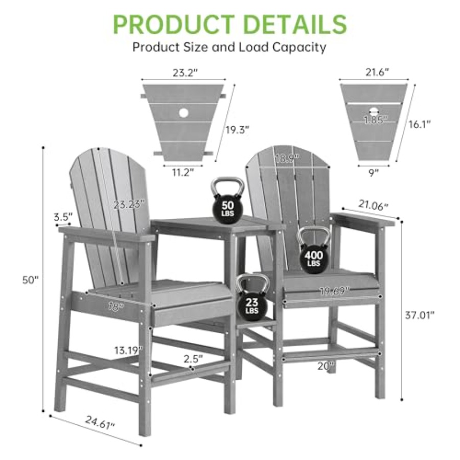 استخدام الشرفة الخارجية: مجموع - مراجعة Adirondack Chair Wood وسعره