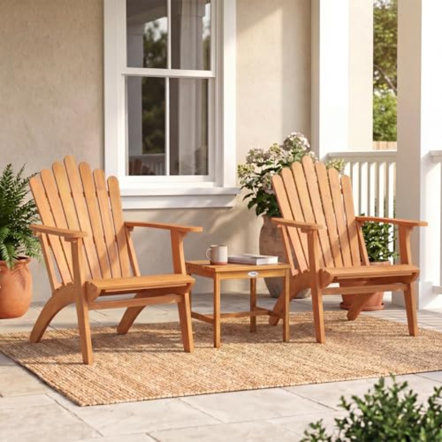 مجموعة كراسي أديرونداك مكونة م - مراجعة Adirondack Chair Wood وسعره