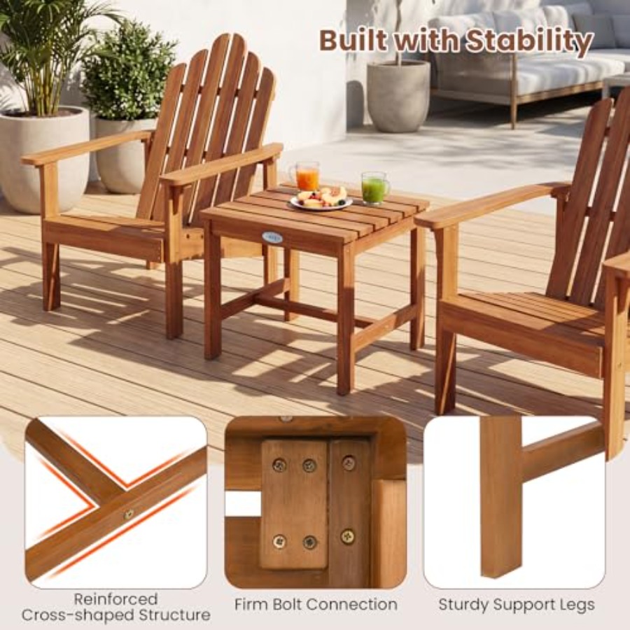 مجموعة كراسي أديرونداك مكونة م - مراجعة Adirondack Chair Wood وسعره