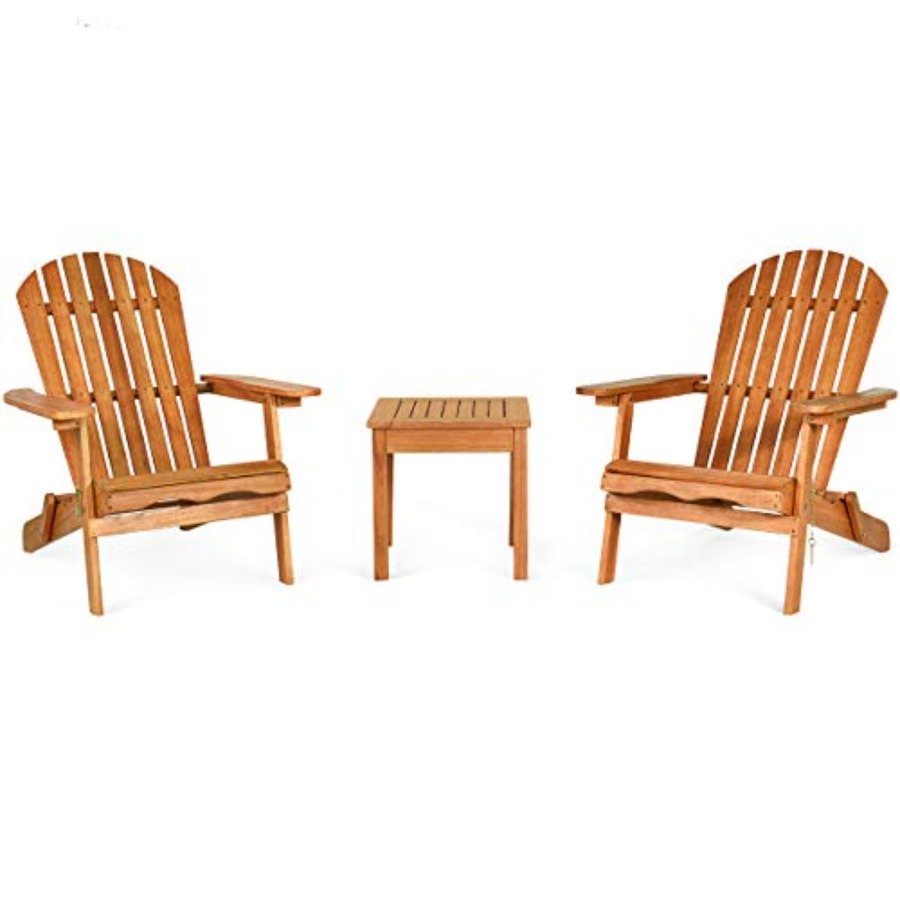 مجموعة كراسي أديرونداك 3 قطع ق - مراجعة Adirondack Chair Wood وسعره