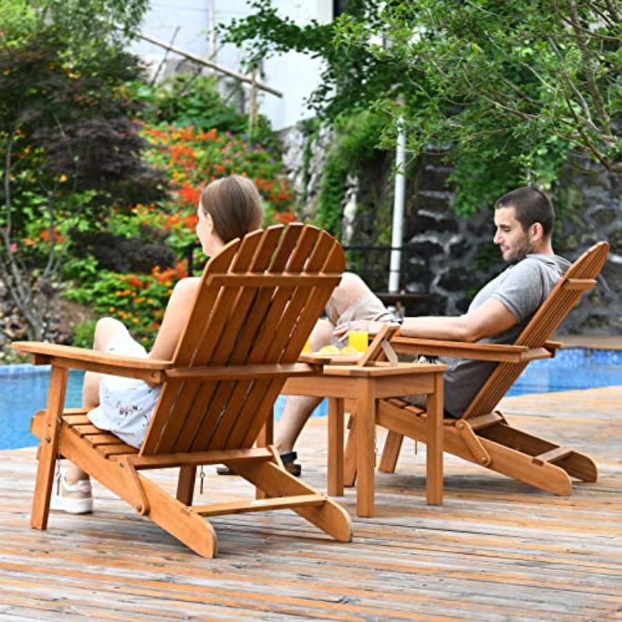 مجموعة كراسي أديرونداك 3 قطع ق - مراجعة Adirondack Chair Wood وسعره