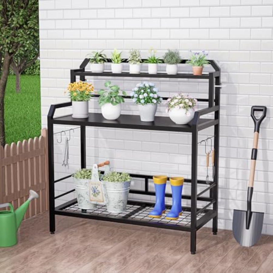 طاولة عمل خارجية معدنية متعددة - مراجعة Garden Bench Metal وسعره