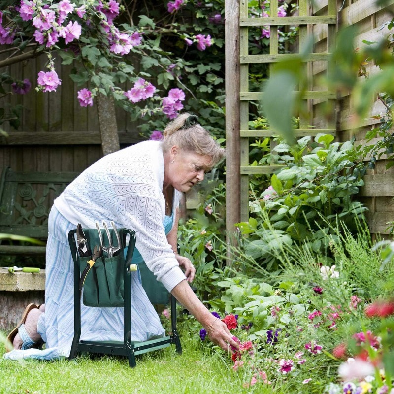 مقعد حديقة قابل للطي مع وسادة  - مراجعة Garden Bench Metal وسعره
